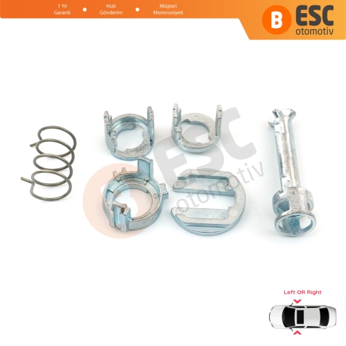 BMW 3 E46 323i 325i 328i 330i M3 1998-2007 51218244050 İçin Ön Kapı Kilidi Tamir Takımı 45 mm