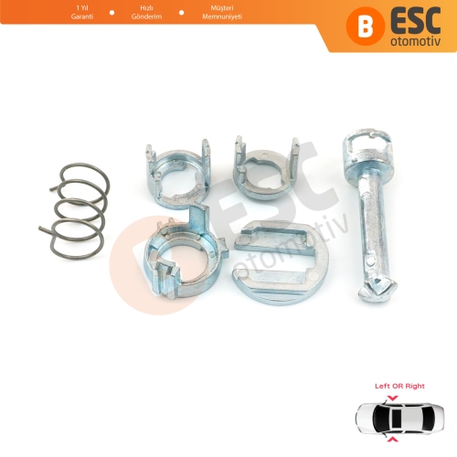 BMW 3 E46 323i 325i 328i 330i M3 1998-2007 51218244050 İçin Ön Kapı Kilidi Tamir Takımı 45 mm