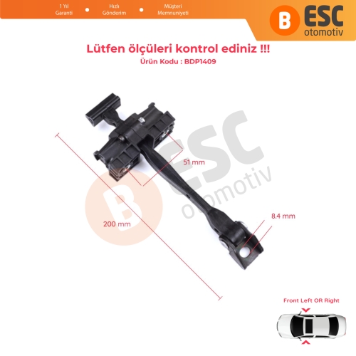BMW X1 F48 MK2 2014-2022 51217436001 İçin Ön Sağ veya Sol Kapı Gergisi