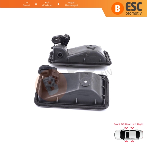 Renault 19 Phase 2 1992-2000 Clio MK1 1990-1999 7700813585 7700813586 İçin Ön veya Arka Sağ Sol Kapı İç Açma Kolu Gri