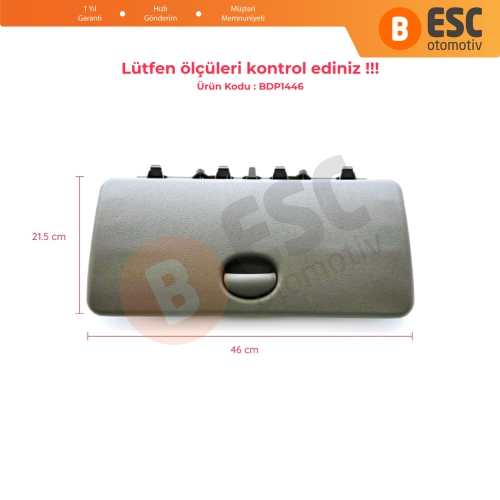 Renault Kangoo Nissan Kubistar MK1 X76 FC KC 1997-2009 8200181005 İçin Gri Torpido Alt Kapağı