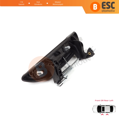 Renault Clio 2 Megane 1 Scenic 1 Symbol Thalia Logan Platina Lada Largus 7700426086 için Sol Kapı Dış Açma Kolu
