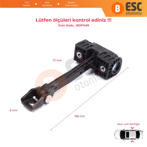 Skoda Superb MK2 II B6 3T 3T4 3T5 2008-2015 3T0839249C İçin Arka Sağ veya Sol Kapı Gergisi