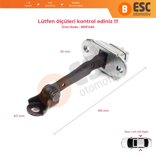 Skoda Fabia MK1 I 6Y 1999-2008 4/5 Kapı Praktik 6Y0839249C İçin Arka Sağ veya Sol Kapı Gergisi