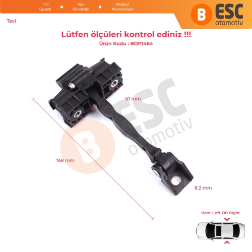 Skoda Fabia MK3 III NJ NJ3 NJ5 Praktik 2014-2022 6V0839249 İçin Arka Sağ veya Sol Kapı Gergisi