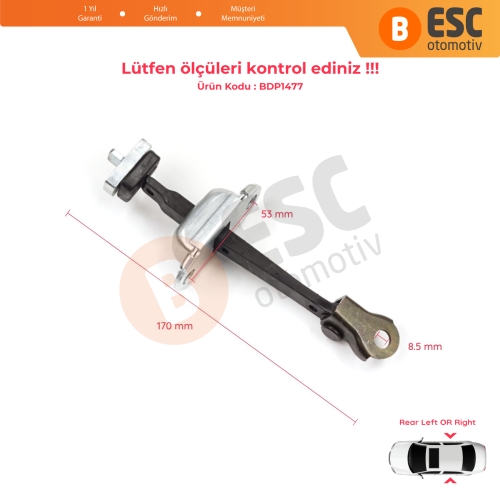 Honda Civic MK7 VII 2000-2006 Hatchback Sedan 72880S5DA01 İçin Arka Sağ veya Sol Kapı Gergisi