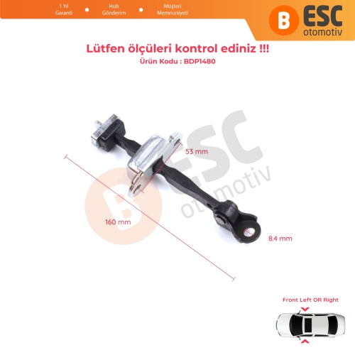 Honda Civic MK9 IX 2011-2016 HB Tourer FK Sedan FB FG 72380TV0E01 İçin Ön Sağ veya Sol Kapı Gergisi