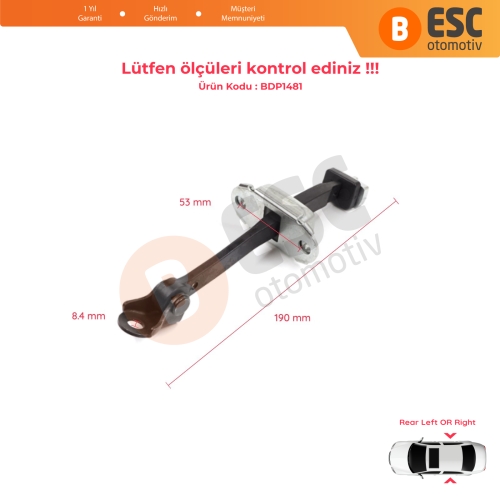 Honda Civic MK9 IX 2011-2016 HB Tourer FK Sedan FB FG 72840TV0E01 İçin Arka Sağ veya Sol Kapı Gergisi