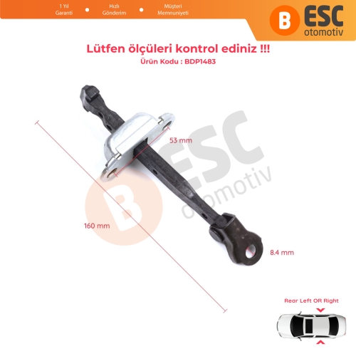 Honda Civic MK10 X 2016-2021 Insight MK3 III ZE4 72840TBAA01 İçin Arka Sağ veya Sol Kapı Gergisi