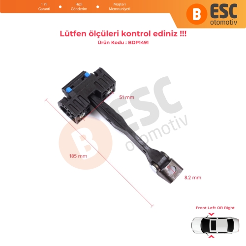 Audi A3 MK3 8V 8VA 8VF 2012- 2021 5-Kapı Sportback S3 RS3 8V4837249A İçin Ön Sağ veya Sol Kapı Gergisi