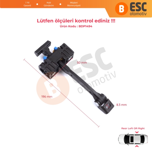 Audi A4 S4 RS4 B8 8K 8K2 8K5 8KH 2007-2016 8K0839249D İçin Arka Sağ veya Sol Kapı Gergisi