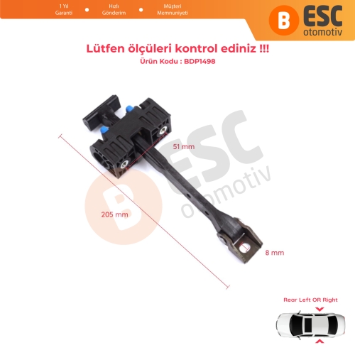 Audi A5 S5 8T B8 Sportback 8TA 2007-2017 8T8839249C İçin Arka Sağ veya Sol Kapı Gergisi