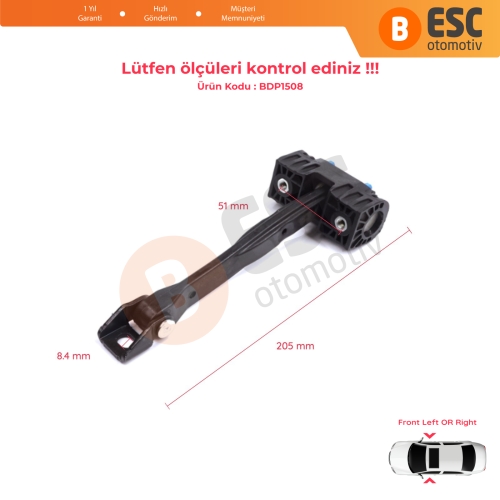 Audi Q7 SQ7 MK2 II 4M 2015-On 4M0837249 İçin Ön Sağ veya Sol Kapı Gergisi