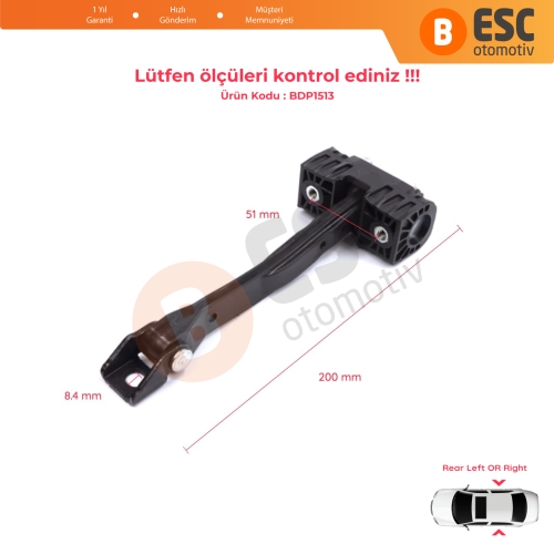 Audi Q5 SQ5 MK2 II FY 80A 2016-2025 80A839249 İçin Arka Sağ veya Sol Kapı Gergisi