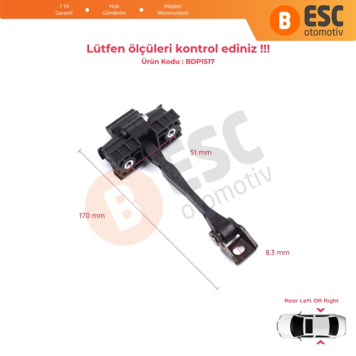 Seat Leon MK3 5F ST 5F1 5F8 2012-2020 5F4839203A İçin Arka Sağ veya Sol Kapı Gergisi