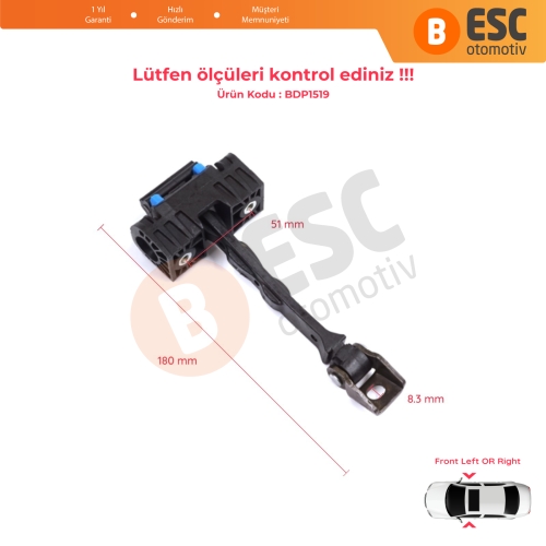 Seat Ibiza MK4 IV SC 6J1 6P5 2008-2018 Coupe Sportcoupe 6J3837249D İçin Ön Sağ veya Sol Kapı Gergisi