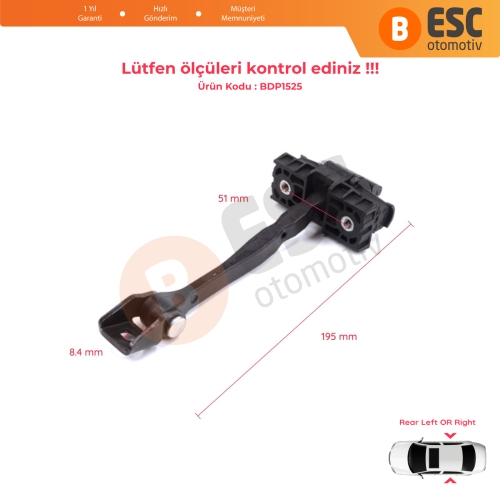 Skoda Karoq NU7 ND7 Seat Cupra Ateca KH 57A839203 İçin Arka Sağ veya Sol Kapı Gergisi