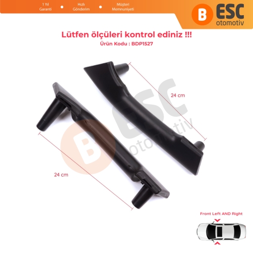 Renault Master MK3 Nissan NV400 Interstar Opel Movano B 8200730608 İçin Ön İç Kapı Çekme Kolçak Tutamak Takımı Siyah