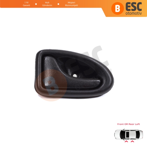Renault Clio 2 Scenic Megane 1 Trafic Master 2 Mascott Logan 1 Movano Vivaro A Interstar Primastar 1 Daily 7700434716 İçin Siyah Sol Kapı İç Açma Kolu Kancalı Tip