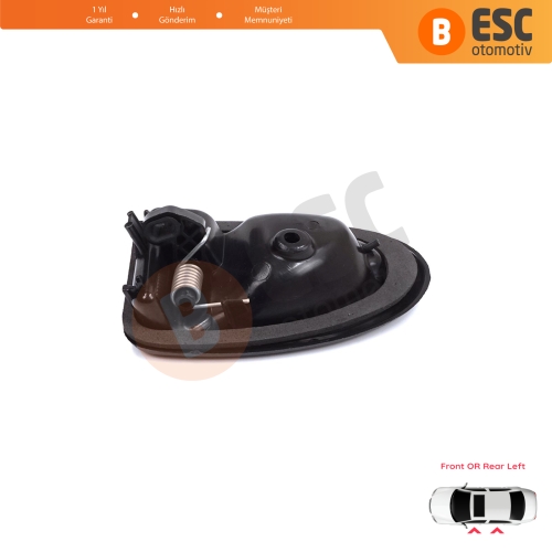Renault Clio 2 Scenic Megane 1 Trafic Master 2 Mascott Logan 1 Movano Vivaro A Interstar Primastar 1 Daily 7700434716 İçin Siyah Sol Kapı İç Açma Kolu Kancalı Tip