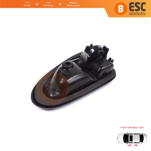 Renault Clio 2 Scenic Megane 1 Trafic Master 2 Mascott Logan 1 Movano Vivaro A Interstar Primastar 1 Daily 7700434716 İçin Siyah Sol Kapı İç Açma Kolu Kancalı Tip
