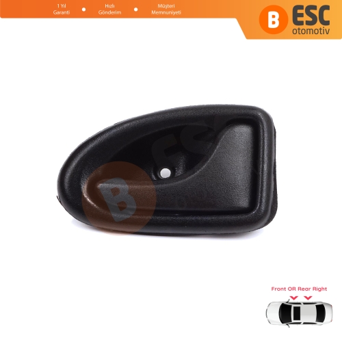 Renault Clio 2 Scenic Megane 1 Trafic Master 2 Mascott Logan 1 Movano Vivaro A Interstar Primastar 1 Daily 7700434717 İçin Siyah Sağ Kapı İç Açma Kolu Kancalı Tip