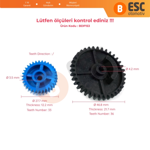 Ford Transit Connect MK1 2002-2013 için Sürücü Kapı Merkezi Kilit Tamir Dişlisi 9T1Z6121813B