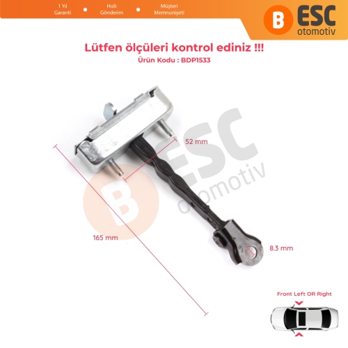 Toyota Corolla MK10 E15 2006-2013 6861002130 İçin Ön Sağ veya Sol Kapı Gergisi