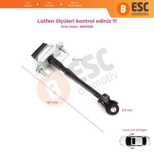 Dacia Renault Sandero MK3 LJI Jogger Logan LJI Taliant 804303250R İçin Ön Sağ veya Sol Kapı Gergisi