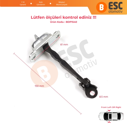 Hyundai Accent MK4 Blue RB RC 2011-2018 4/5 Kapı 79380-0U000 İçin Ön Sağ veya Sol Kapı Gergisi