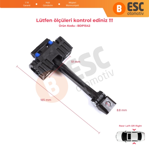 BMW 3 Series E90 E91 2004-2012 51227176808 İçin Arka Sağ veya Sol Kapı Gergisi