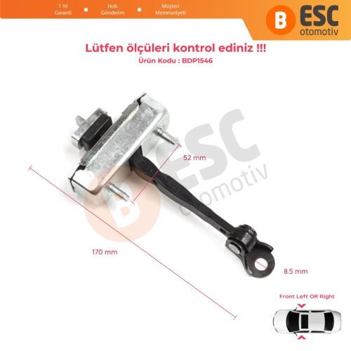 Toyota Sequoia MK2 XK60 2008-2022 Tundra MK2 XK50 2007-2021 4-Kapı 68620-0C023 İçin Ön Sağ veya Sol Kapı Gergisi