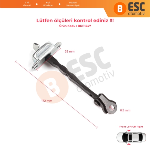 Toyota Corolla E21 E210 2019-On 4/5 Kapı 6861002350 İçin Ön Sağ veya Sol Kapı Gergisi