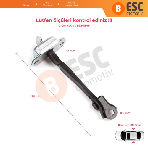 Toyota Corolla E21 E210 2019-On 4/5 Kapı 68630-02340 İçin Arka Sağ veya Sol Kapı Gergisi	