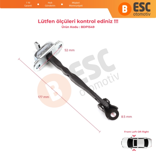 Toyota RAV4 MK5 XA50 A5 H5 2018-2025 6861042060 İçin Ön Sağ veya Sol Kapı Gergisi