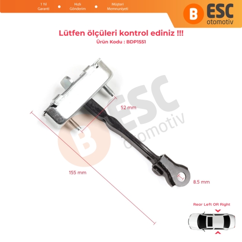 Toyota Auris MK1 E150 E15 2007-2012 68630-02121 İçin Arka Sağ veya Sol Kapı Gergisi	