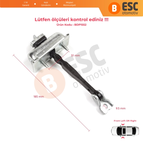 Opel Insignia B Z18 2017-On Buick Regal MK6 2018-2020 39089087 İçin Ön Sağ veya Sol Kapı Gergisi