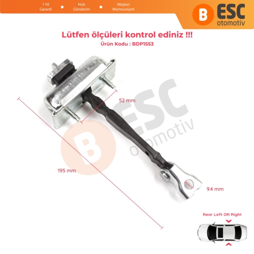 Opel Insignia B Z18 2017-On Buick Regal MK6 2018-2020 39089088 İçin Arka Sağ veya Sol Kapı Gergisi	