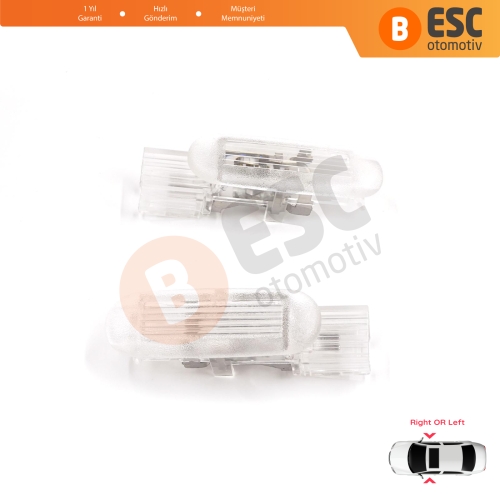 Renault Clio MK3 Megane MK2 3 Scenic MK2 3 Fluence L3 8200120715 için 2 Adet Kapı İçi Aydınlatma Lambası