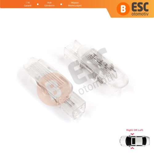 Renault Clio MK3 Megane MK2 3 Scenic MK2 3 Fluence L3 8200120715 için 2 Adet Kapı İçi Aydınlatma Lambası