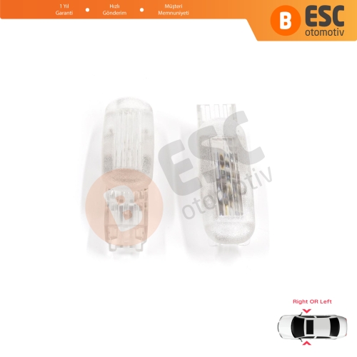 Renault Clio MK3 Megane MK2 3 Scenic MK2 3 Fluence L3 8200120715 için 2 Adet Kapı İçi Aydınlatma Lambası