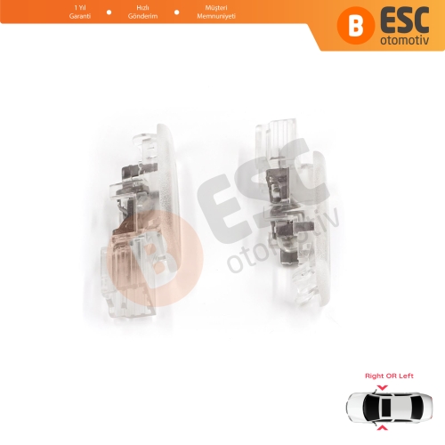 Renault Clio MK3 Megane MK2 3 Scenic MK2 3 Fluence L3 8200120715 için 2 Adet Kapı İçi Aydınlatma Lambası