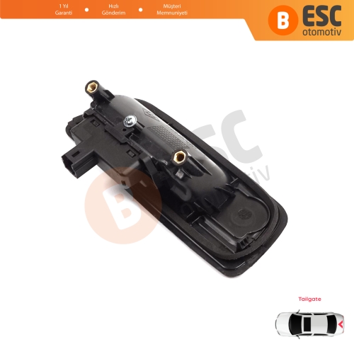 Renault Kangoo MK2 Express FW Be Bop KW Mercedes Citan W415 8200497807 için Tek Kapı Arka Bagaj Açma Kolu Siyah