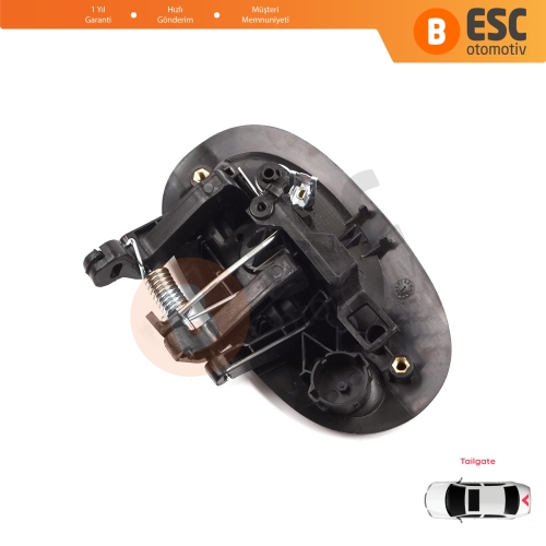 Renault Kangoo KC Express FC Nissan Kubistar MK1 X76 8200153666 için Tek Kapı Arka Bagaj Açma Kapı Kolu Siyah