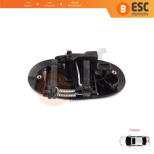 Renault Kangoo KC Express FC Nissan Kubistar MK1 X76 8200153666 için Tek Kapı Arka Bagaj Açma Kapı Kolu Siyah