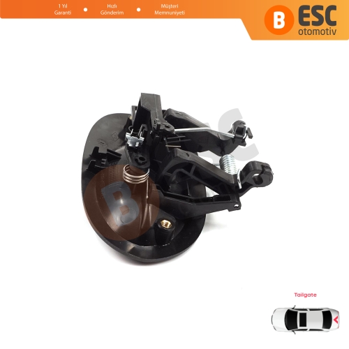 Renault Kangoo KC Express FC Nissan Kubistar MK1 X76 8200153666 için Tek Kapı Arka Bagaj Açma Kapı Kolu Siyah