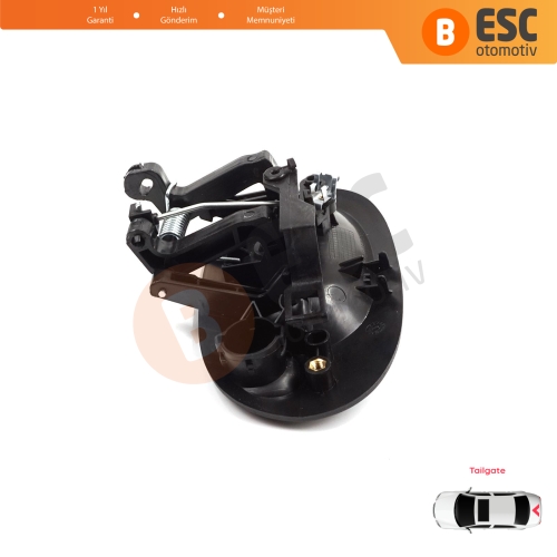 Renault Kangoo KC Express FC Nissan Kubistar MK1 X76 8200153666 için Tek Kapı Arka Bagaj Açma Kapı Kolu Siyah