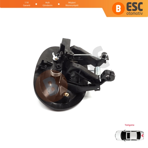 Renault Kangoo KC Express FC Nissan Kubistar MK1 X76 8200153666 için Tek Kapı Arka Bagaj Açma Kapı Kolu Siyah