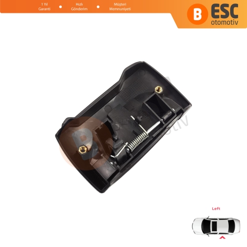 Renault Kangoo KC Express FC Nissan Kubistar MK1 X76 8200107371 için Sol Yan Sürgülü Kapı Dış Açma Kolu Siyah