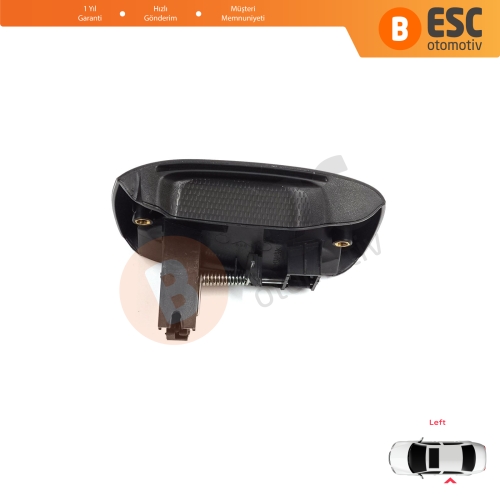 Renault Kangoo KC Express FC Nissan Kubistar MK1 X76 8200107371 için Sol Yan Sürgülü Kapı Dış Açma Kolu Siyah